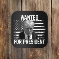 Trump Wanted President Trump Mugshot Coaster thumb 0