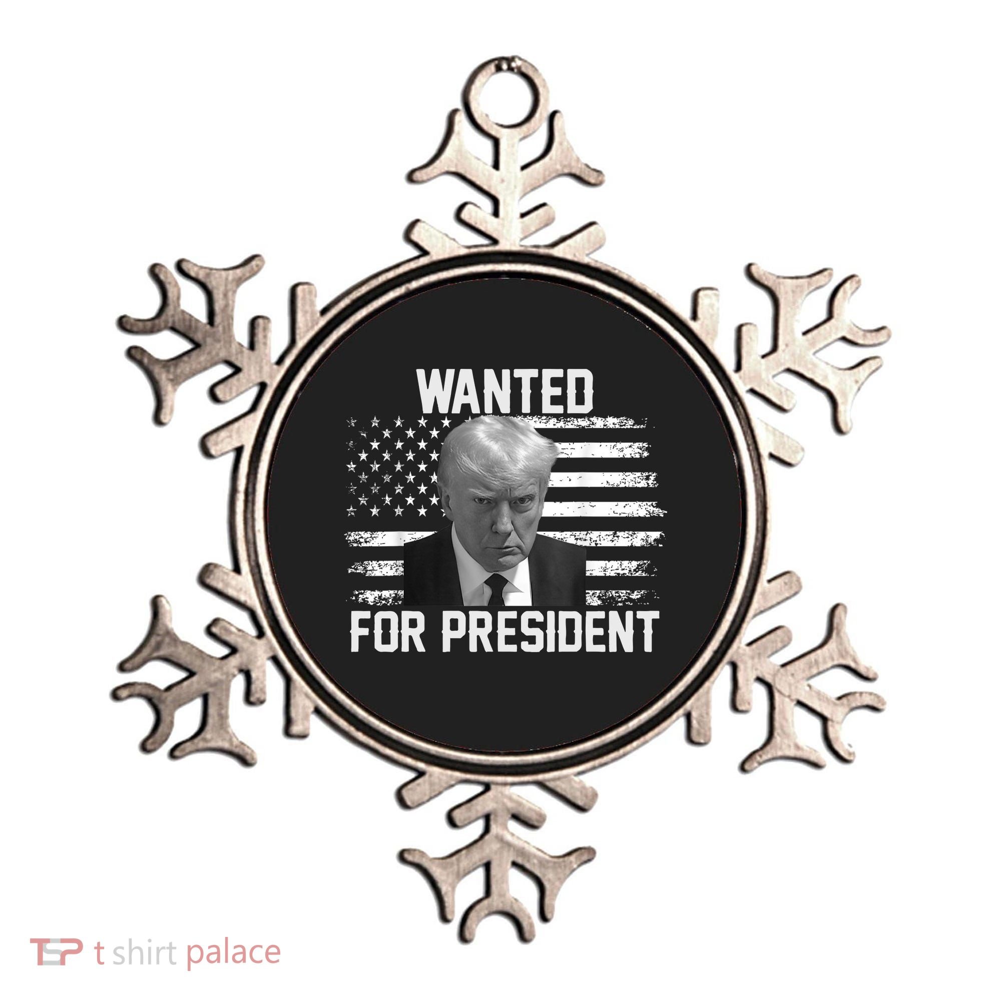 Trump Wanted President Trump Mugshot Ornament