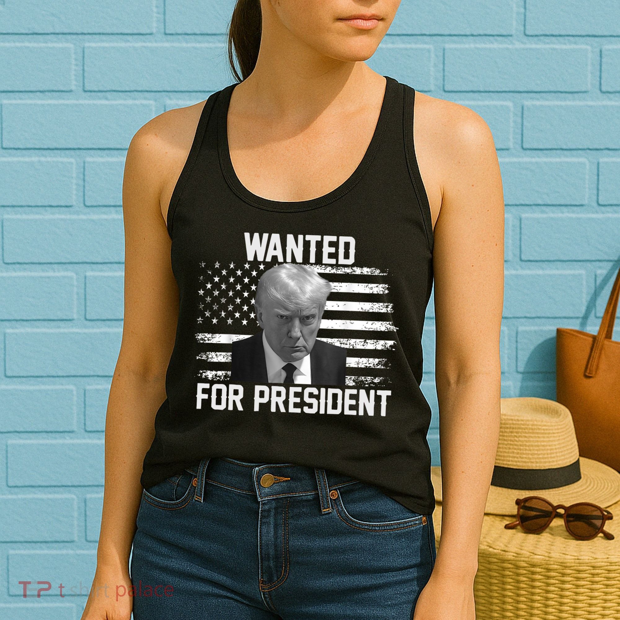Trump Wanted President Trump Mugshot Women's Tank Top
