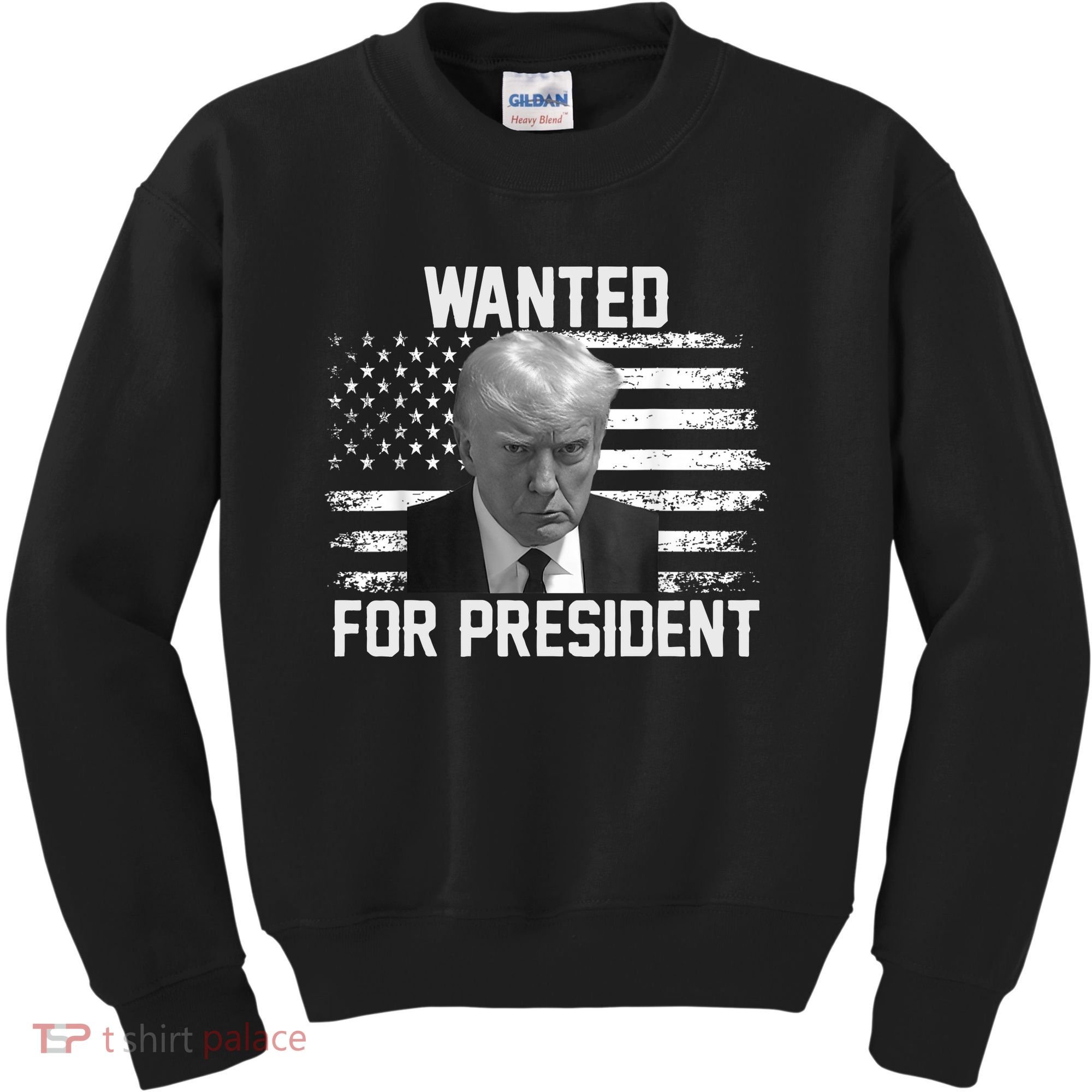 Trump Wanted President Trump Mugshot Kids Sweatshirt