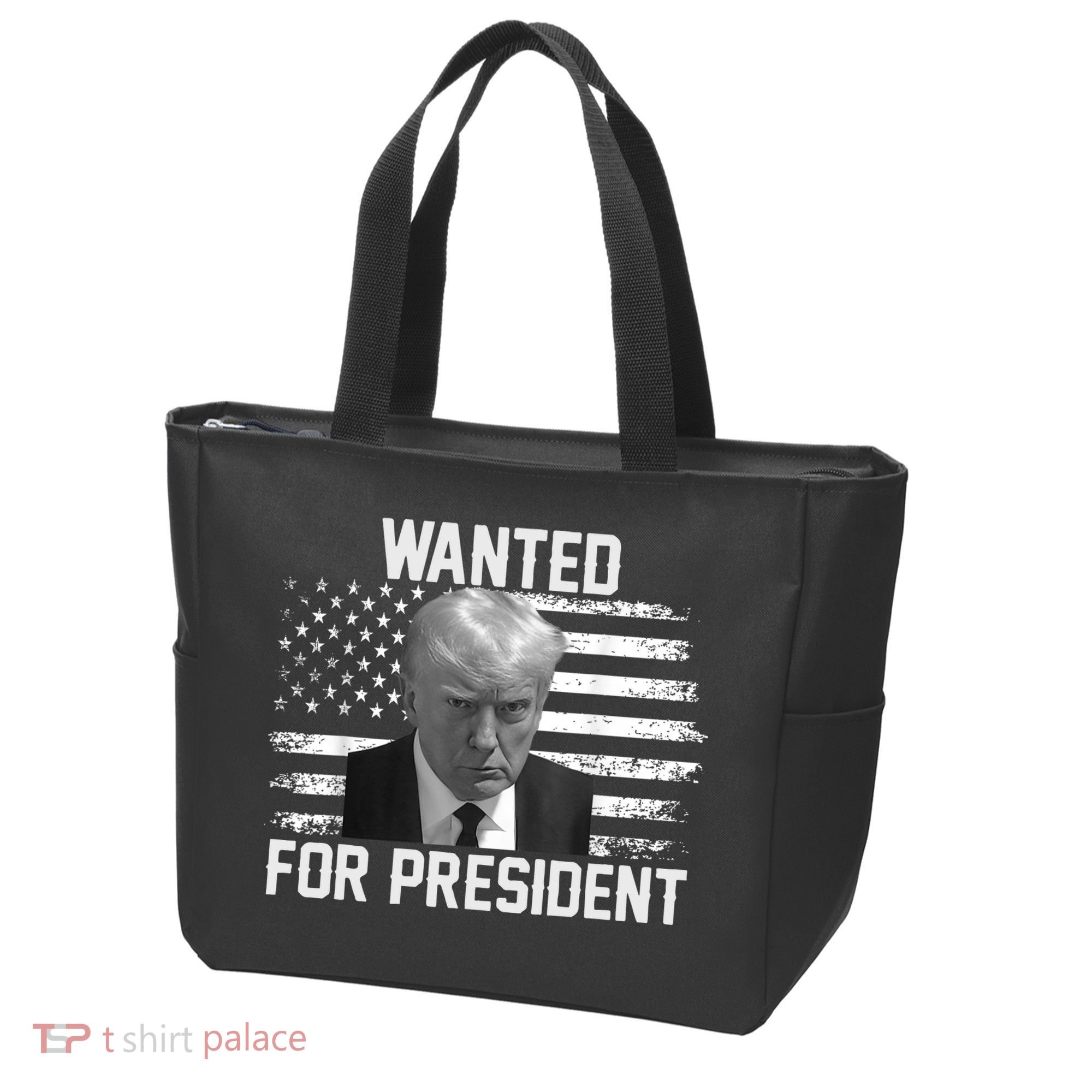 Trump Wanted President Trump Mugshot Tote Bag