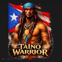 Taino Warrior Portico Porticean Flag Apron thumb 3