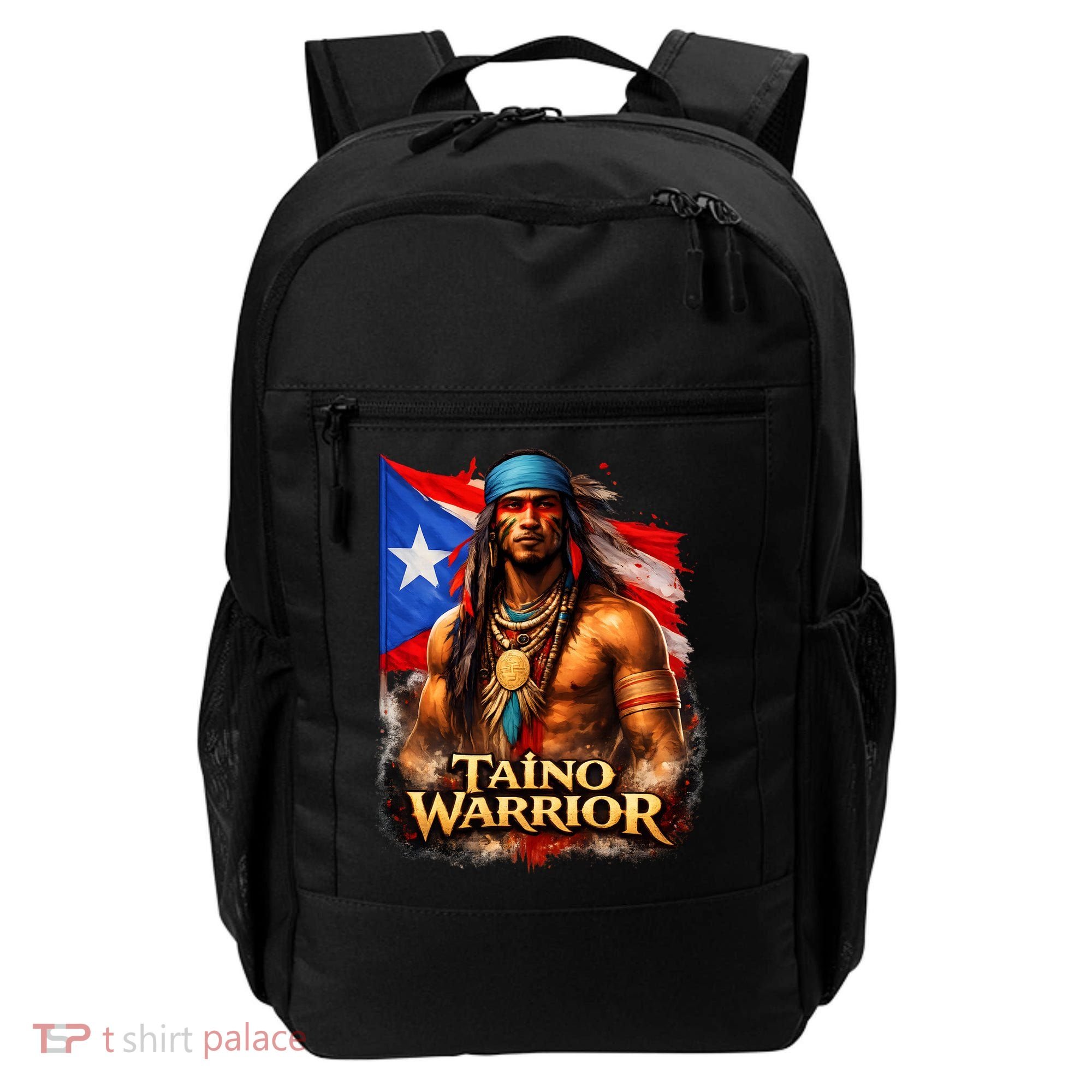Taino Warrior Portico Porticean Flag Backpack