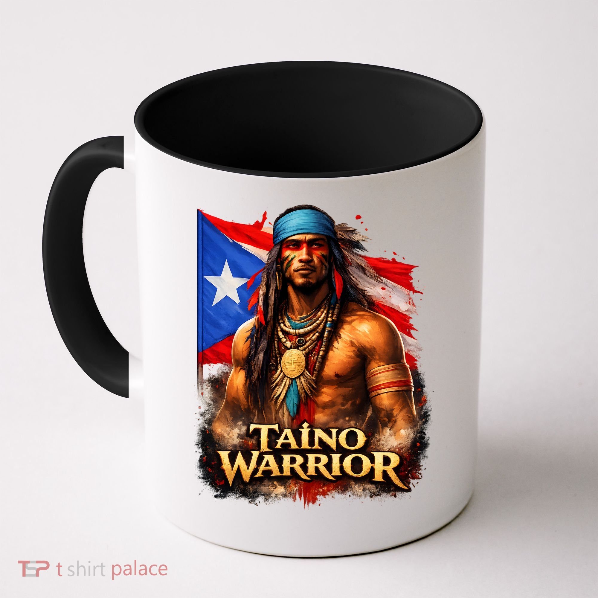 Taino Warrior Portico Porticean Flag Coffee Mug
