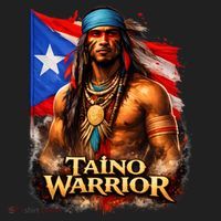 Taino Warrior Portico Porticean Flag Beanie thumb 2