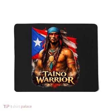 Taino Warrior Portico Porticean Flag Mousepad