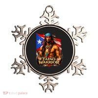 Taino Warrior Portico Porticean Flag Ornament thumb 0