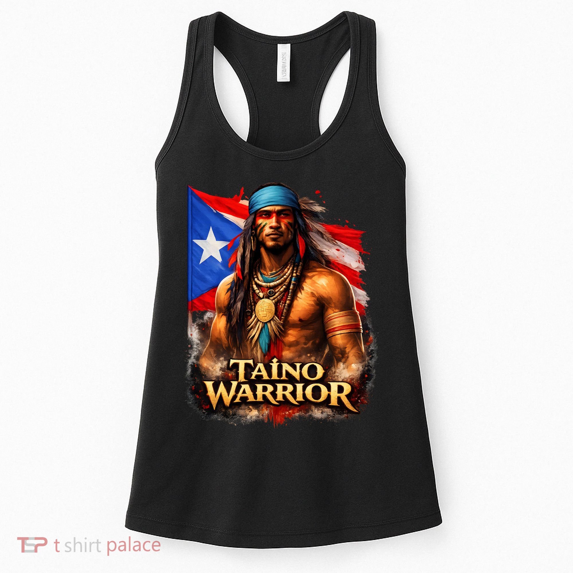 Taino Warrior Portico Porticean Flag Women's Tank Top