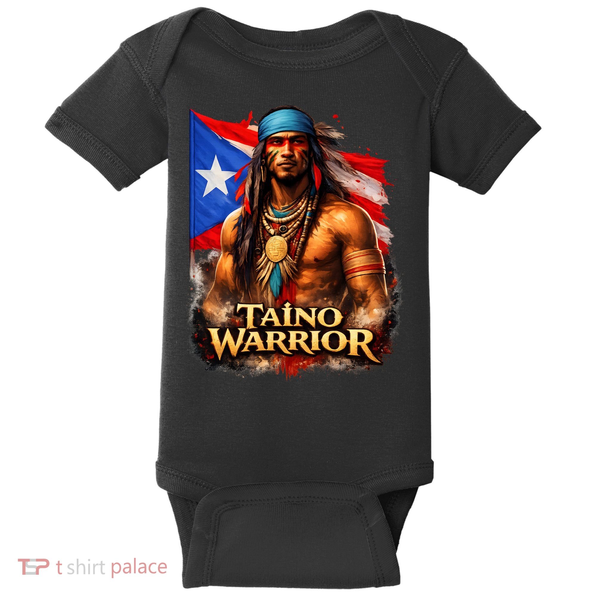 Taino Warrior Portico Porticean Flag Baby Bodysuit