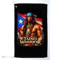 Taino Warrior Portico Porticean Flag Golf Towel thumb 0