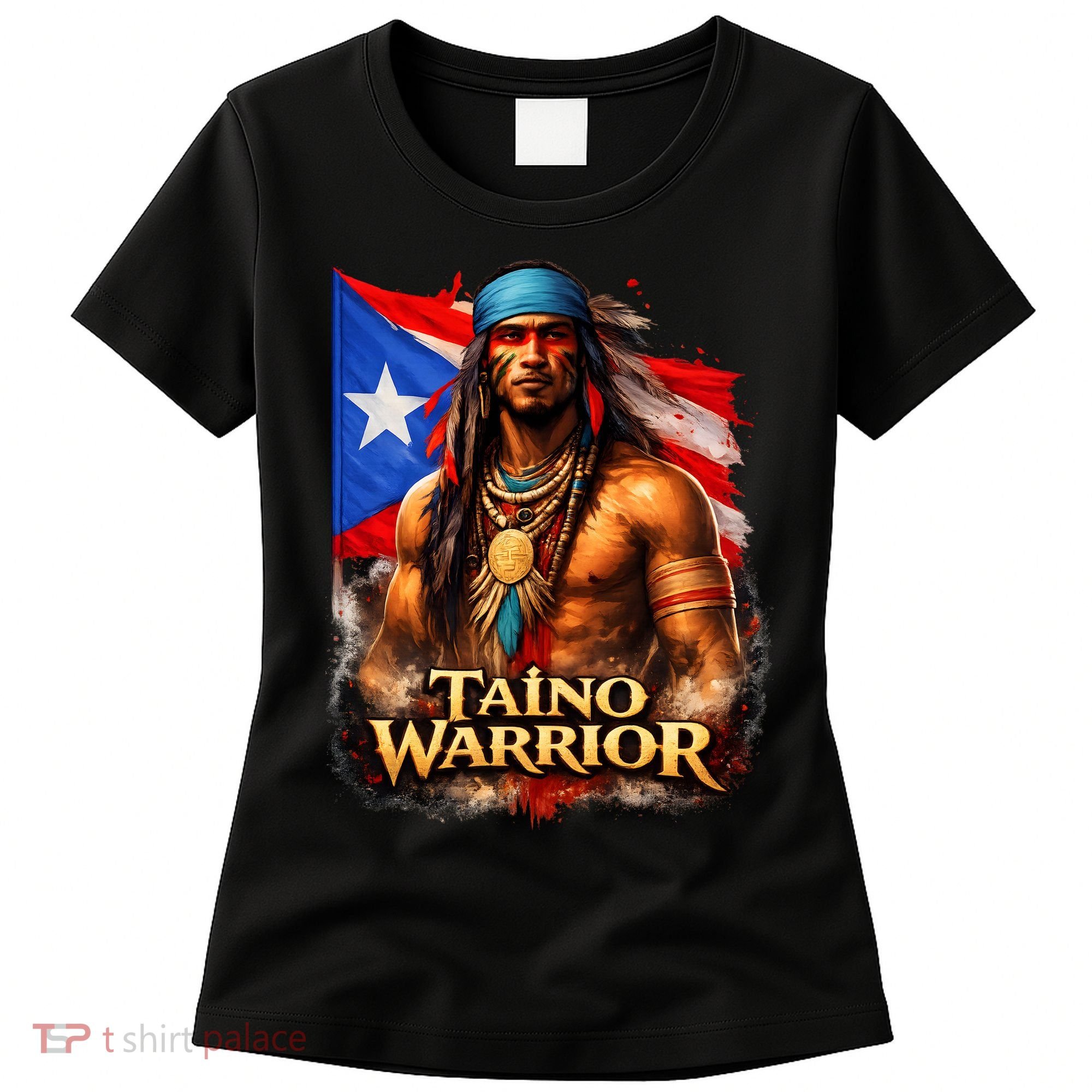 Taino Warrior Portico Porticean Flag Women's T-Shirt