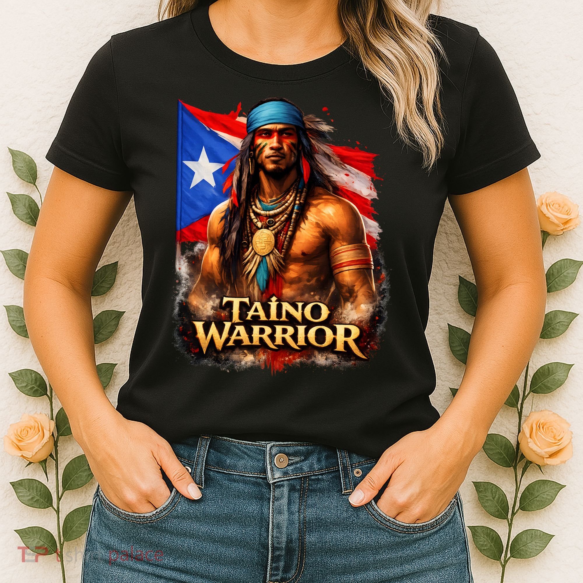 Taino Warrior Portico Porticean Flag Women's T-Shirt