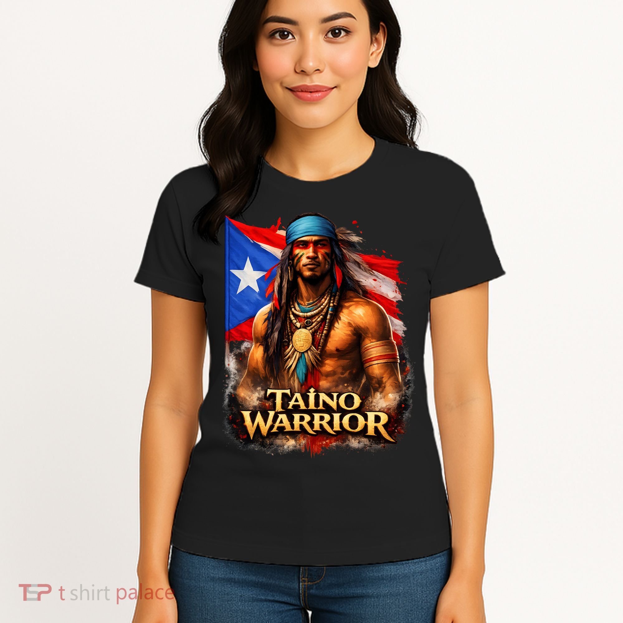 Taino Warrior Portico Porticean Flag Women's T-Shirt