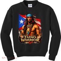 Taino Warrior Portico Porticean Flag Kids Sweatshirt thumb 0