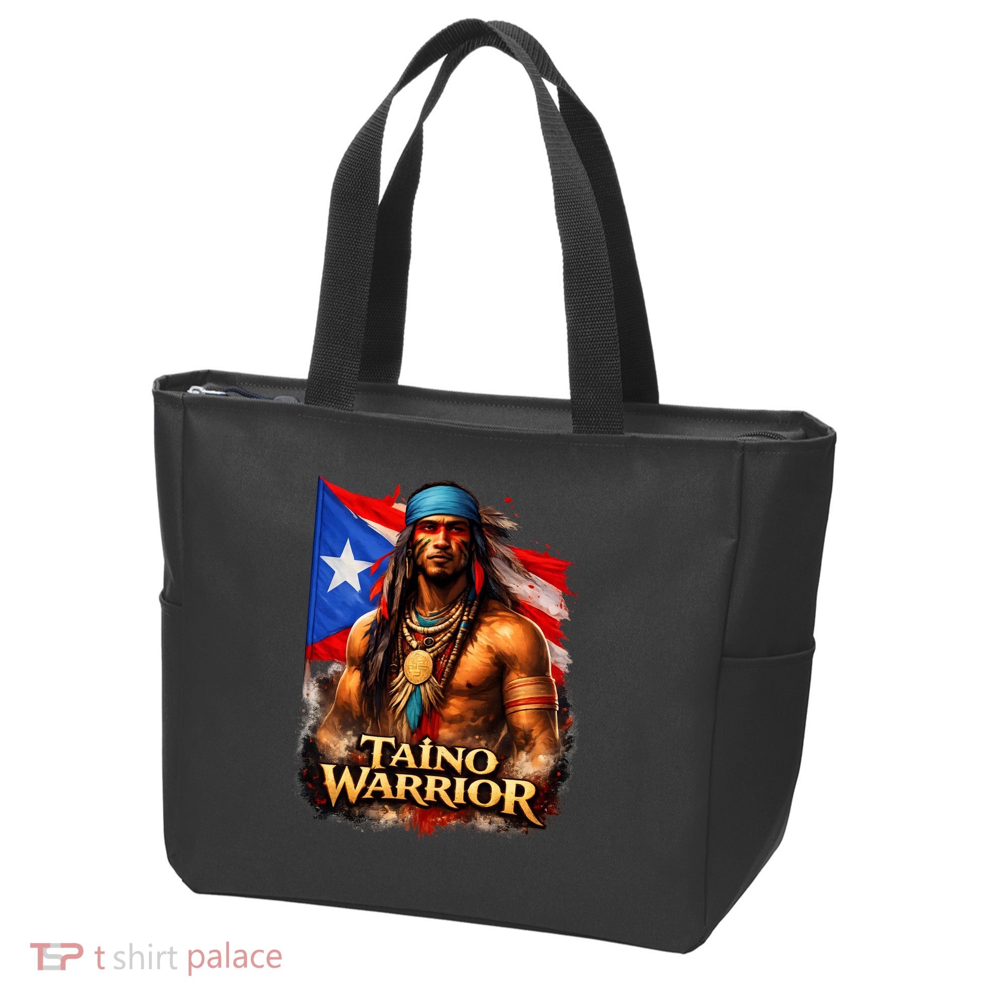 Taino Warrior Portico Porticean Flag Tote Bag