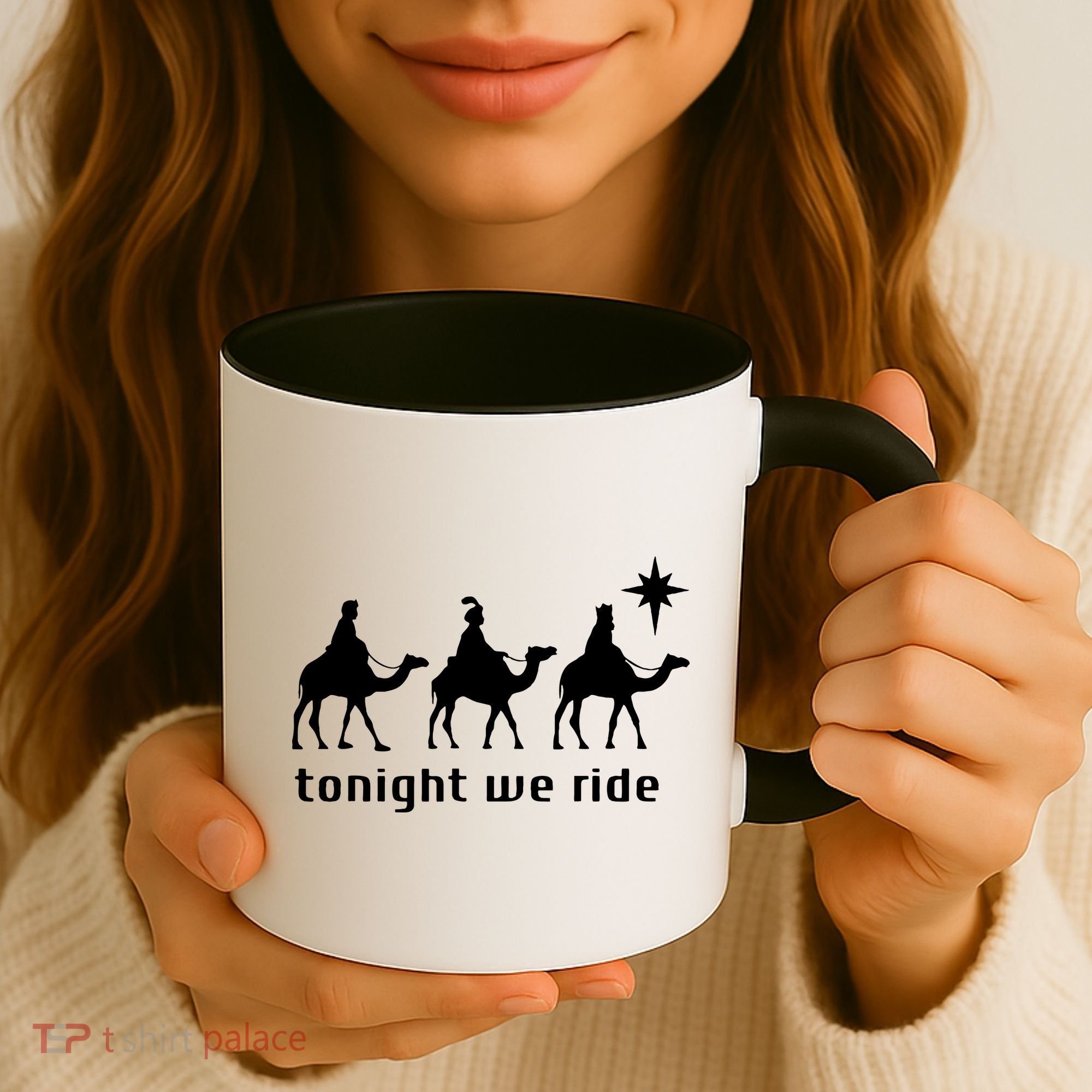 Tonight We Ride Retro Three Wise Christmas Christian  Coffee Mug