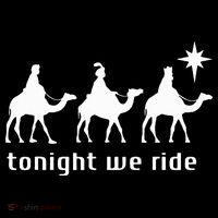 Tonight We Ride Retro Three Wise Christmas Christian  Mousepad thumb 1