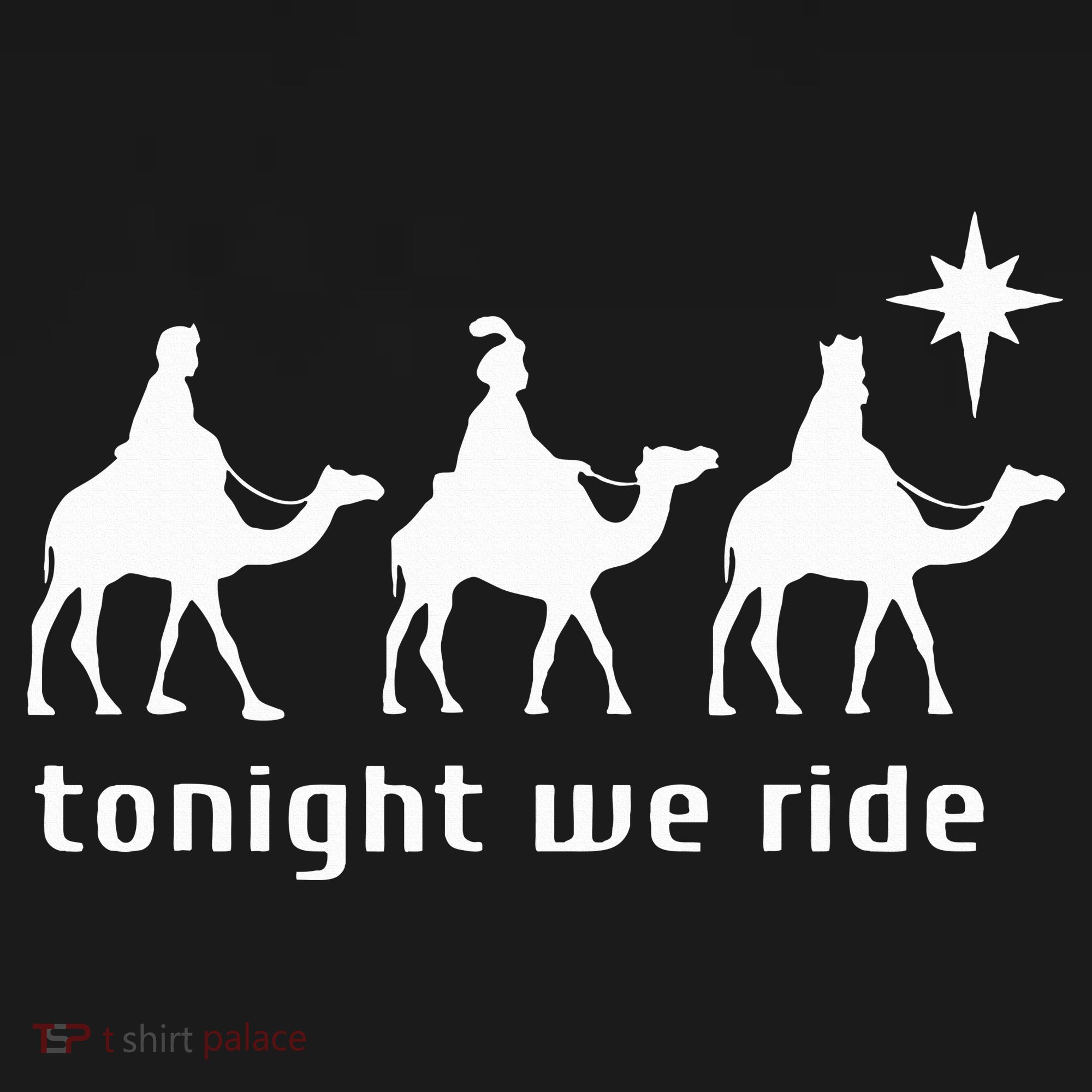Tonight We Ride Retro Three Wise Christmas Christian  Ornament