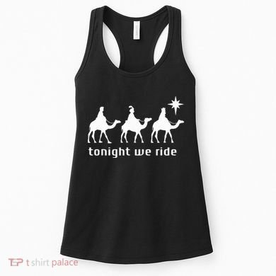Tonight We Ride Retro Three Wise Christmas Christian  Women's Tank Top