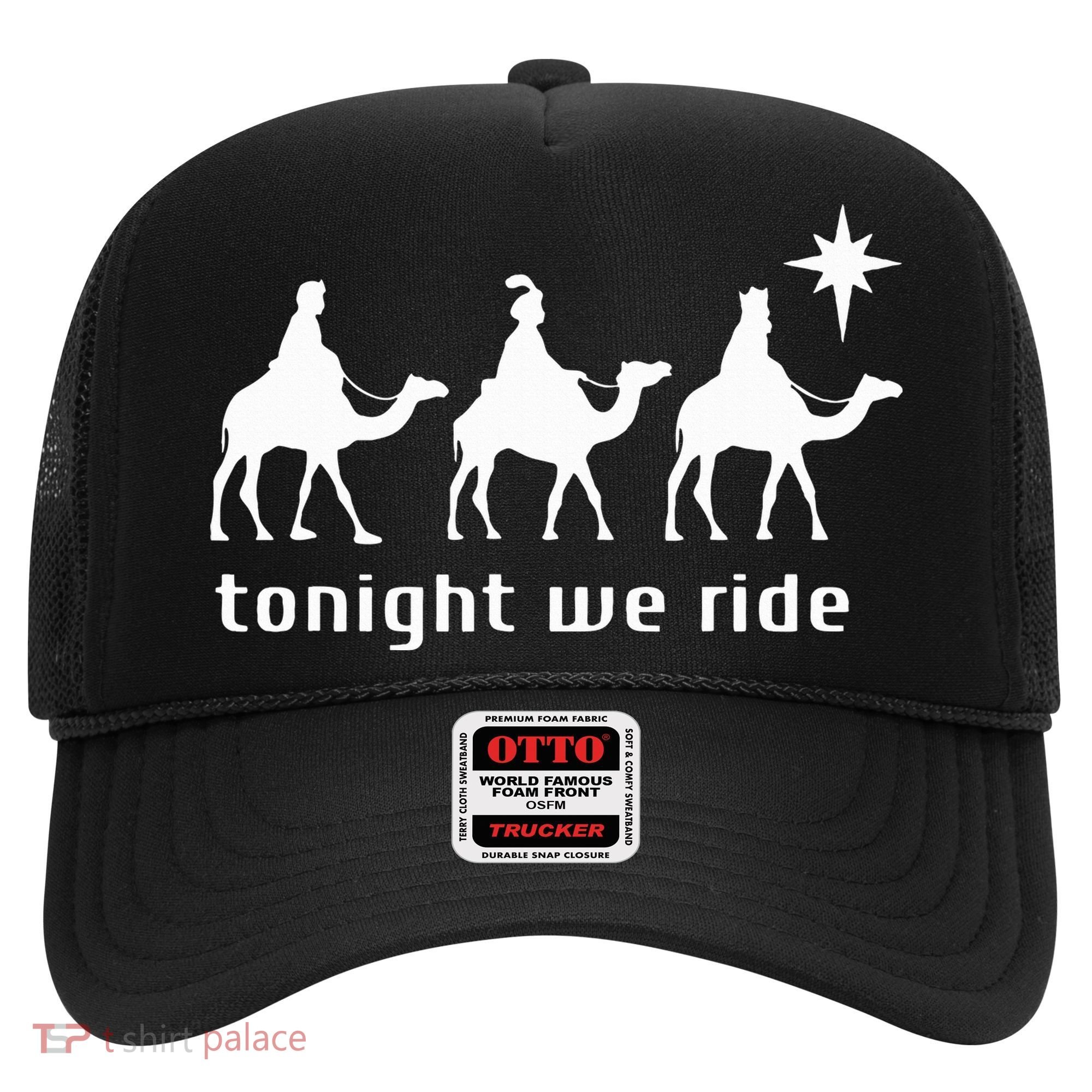 Tonight We Ride Retro Three Wise Christmas Christian  Hat