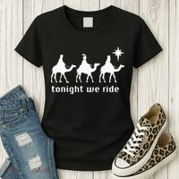 Tonight We Ride Retro Three Wise Christmas Christian  Women's T-Shirt thumb 3