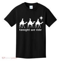Tonight We Ride Retro Three Wise Christmas Christian  Kids T-Shirt thumb 0