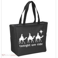 Tonight We Ride Retro Three Wise Christmas Christian  Tote Bag thumb 2