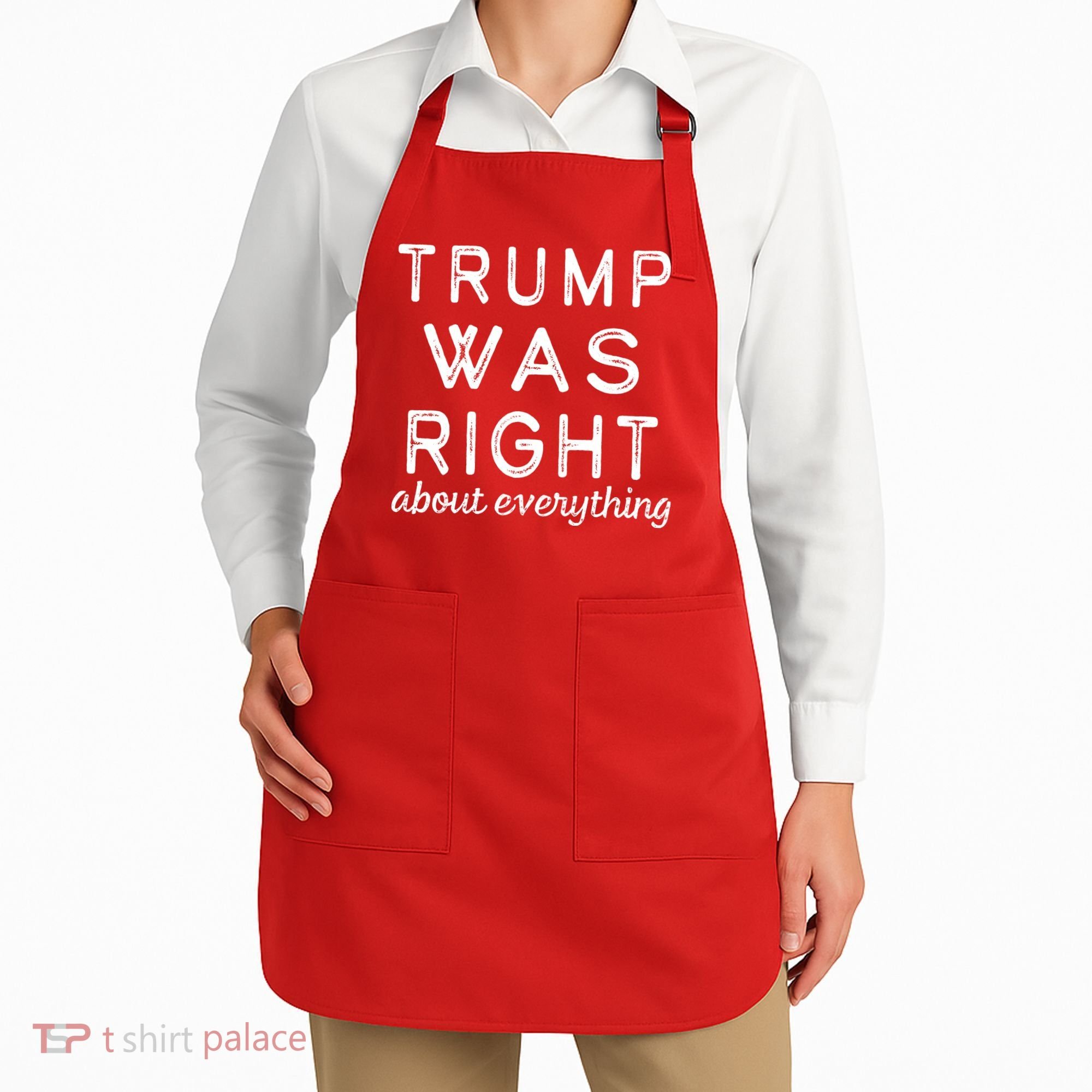 Trump Was Right About Everything, Pro Trump, Anti Biden, Republican Apron