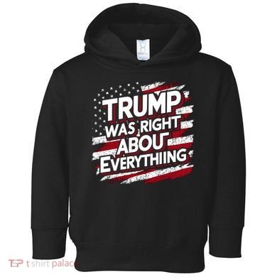Trump Was Right About Everything Toddler Hoodie