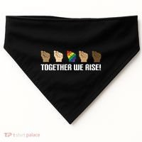 Together We Rise Opposition Equality Cute Gift USA-Made Doggie Bandana thumb 0