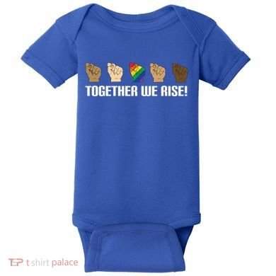 Together We Rise Opposition Equality Cute Gift Baby Bodysuit