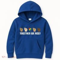 Together We Rise Opposition Equality Cute Gift Kids Hoodie thumb 0