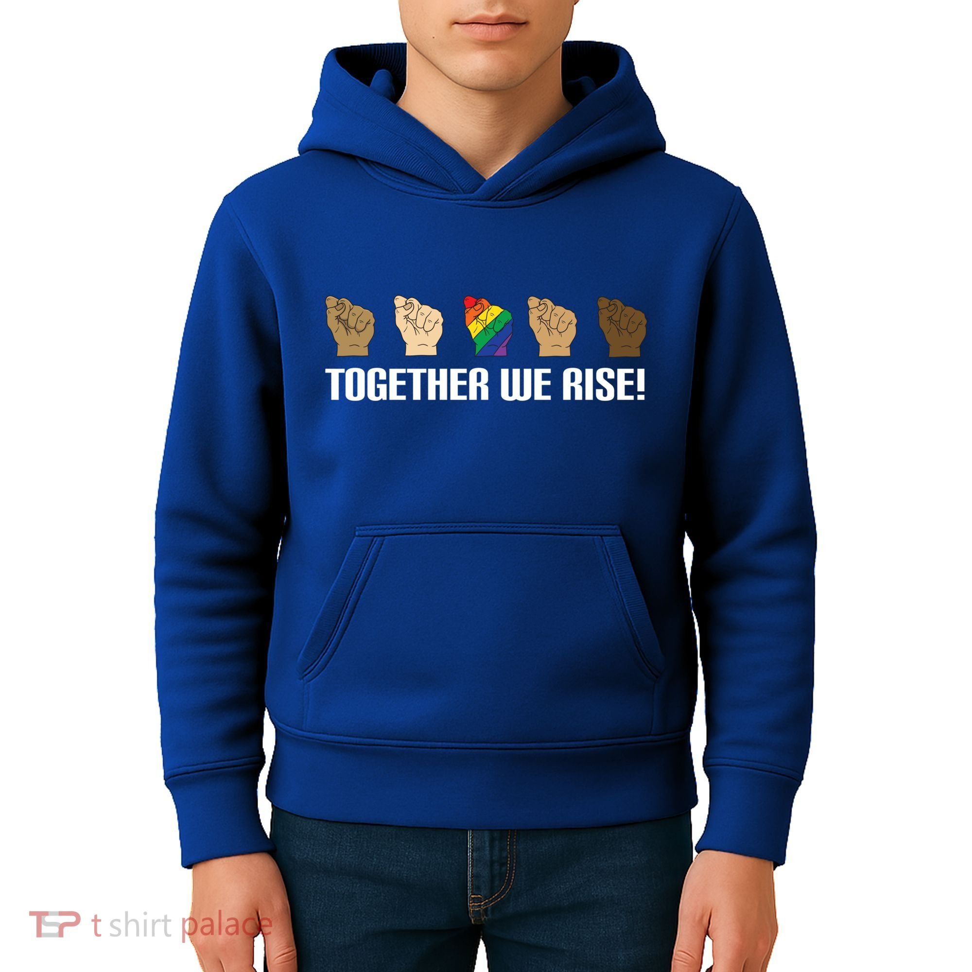 Together We Rise Opposition Equality Cute Gift Kids Hoodie
