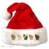 Together We Rise Opposition Equality Cute Gift Santa Hat thumb 0