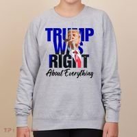 Trump Was Right About Everything Funny Political Women's Sweatshirt thumb 0