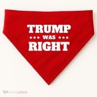 Trump Was Right Star USA-Made Doggie Bandana thumb 0