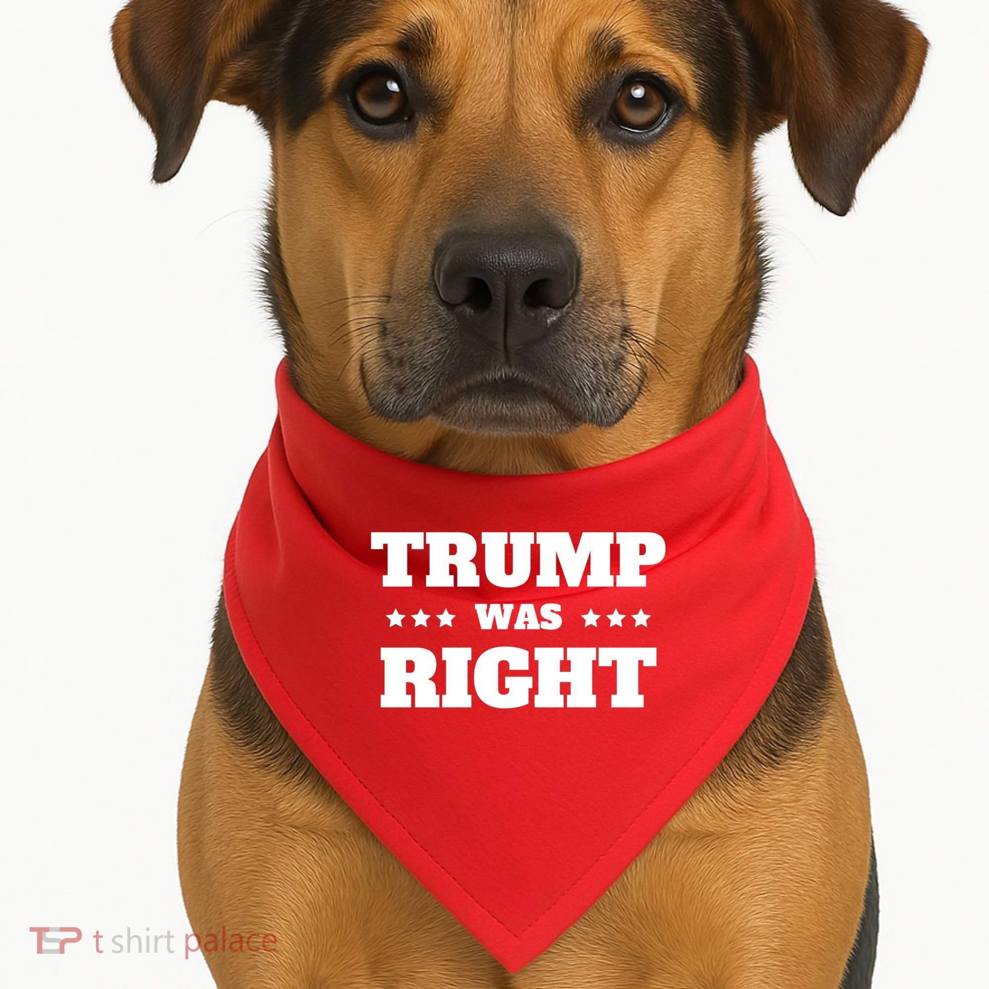 Trump Was Right Star USA-Made Doggie Bandana