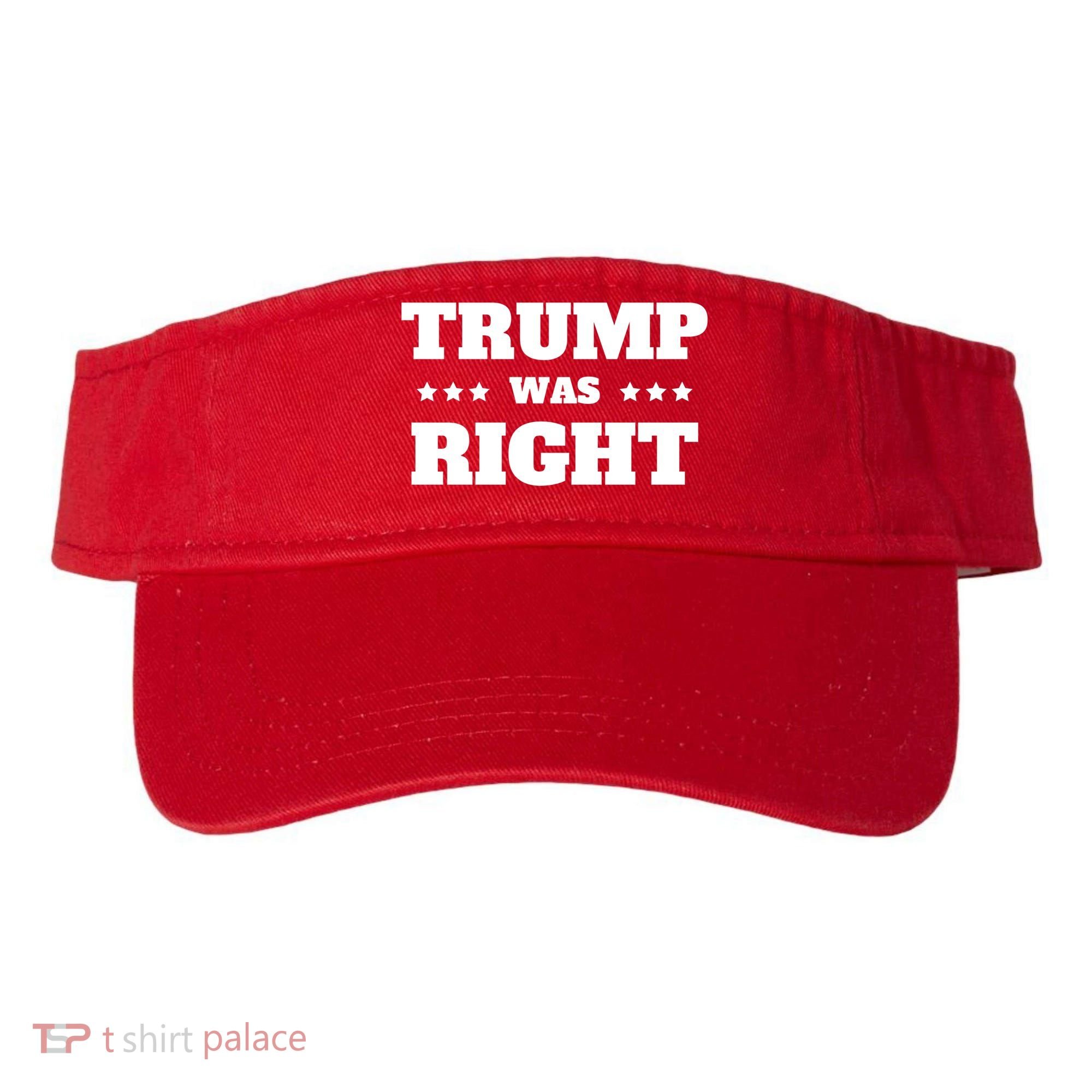 Trump Was Right Star Visor