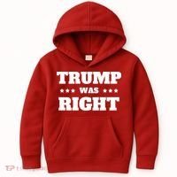 Trump Was Right Star Kids Hoodie thumb 0