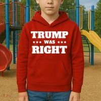 Trump Was Right Star Kids Hoodie thumb 2