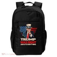 Trump Was Right About Everything President Donald Trump 2024 Backpack thumb 0