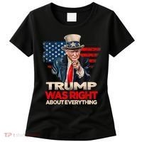 Trump Was Right About Everything President Donald Trump 2024 Women's T-Shirt thumb 0