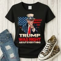 Trump Was Right About Everything President Donald Trump 2024 Women's T-Shirt thumb 3