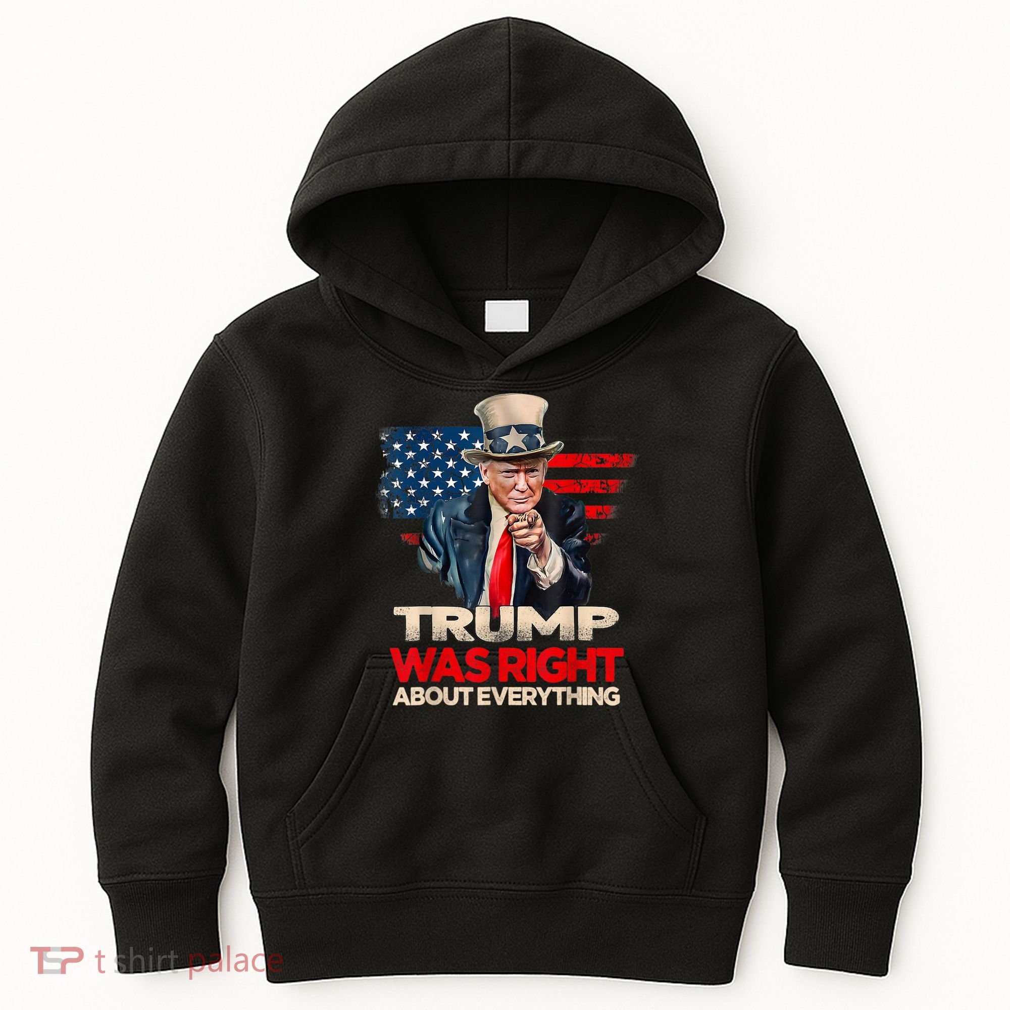 Trump Was Right About Everything President Donald Trump 2024 Kids Hoodie