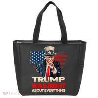 Trump Was Right About Everything President Donald Trump 2024 Tote Bag thumb 0