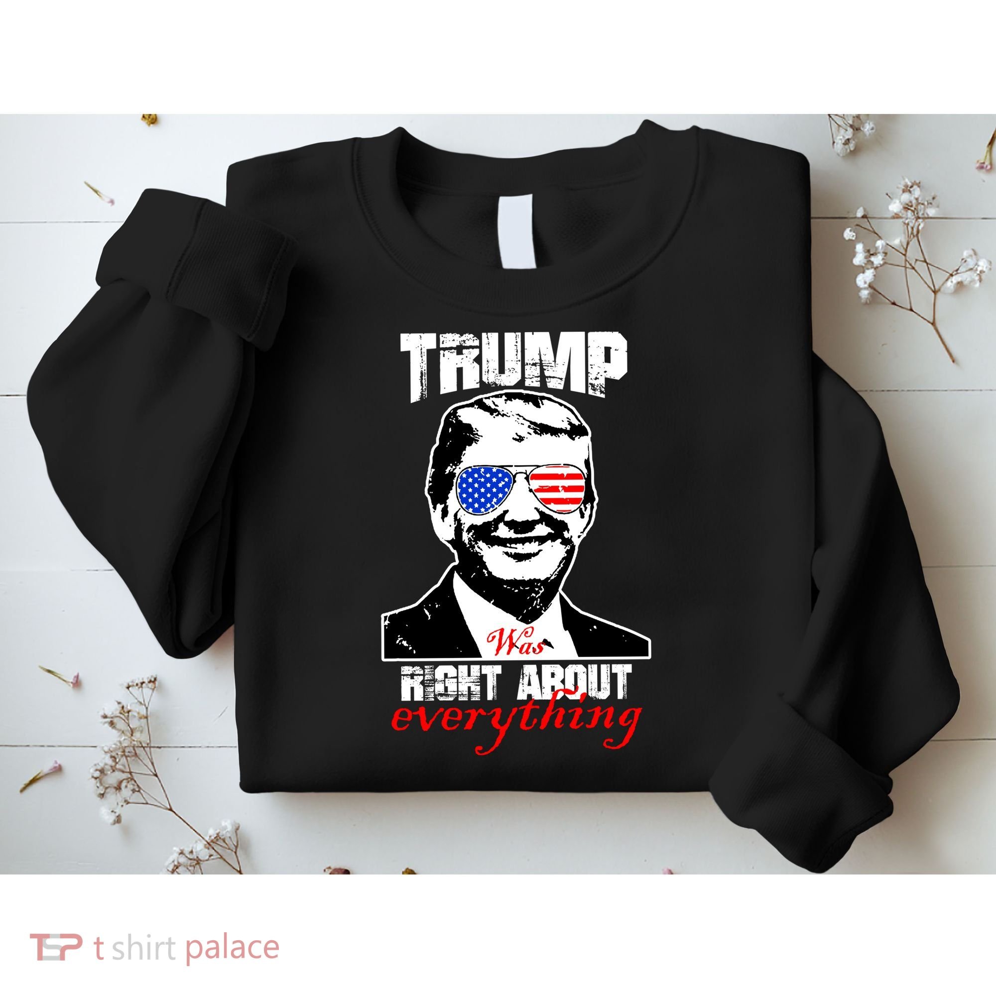 Trump Was Right About Everything Sunglasses USA Sweatshirt