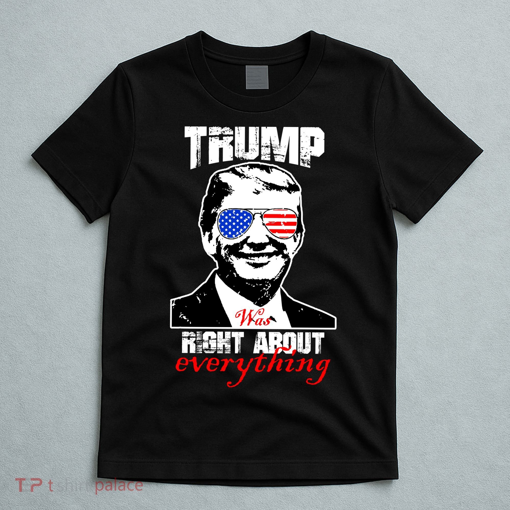 Trump Was Right About Everything Sunglasses USA T-Shirt