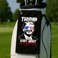 Trump Was Right About Everything Sunglasses USA Golf Towel thumb 2