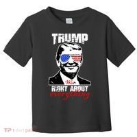 Trump Was Right About Everything Sunglasses USA Toddler T-Shirt thumb 0
