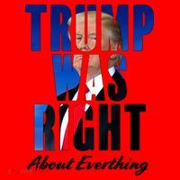 Trump Was Right About Everything Typography Portrait Santa Hat thumb 1